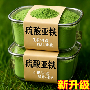 硫酸亚铁颗粒花用酸性防黄叶栀子花室内外盆栽通用型肥料补铁肥料