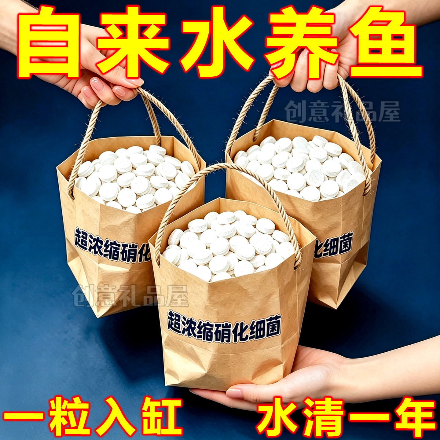 超浓缩鱼缸硝化细菌净水去黄绿