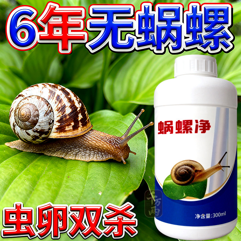 蜗螺净庭院蜗牛鼻涕虫果树蛞蝓福寿螺蔬菜农田增效助剂花卉通用型