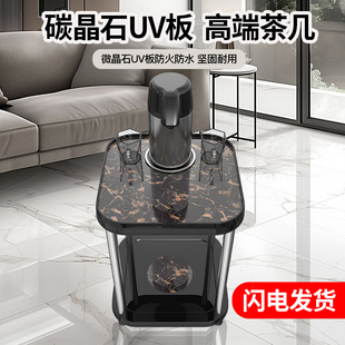 棋牌室茶几麻将馆麻将机边几配件客厅卧室高档碳晶石小桌子茶水架
