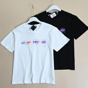 T恤衫 美系K尔 女士圆领卡通头像棉质宽松短袖 新款 夏季