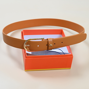 皮革金属头针式 女士精致礼盒装 腰带皮带 新款 美系K尔