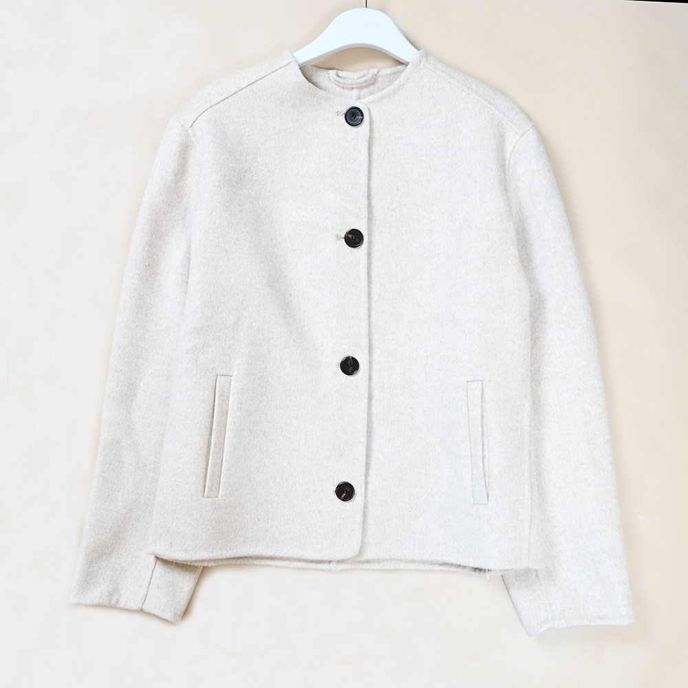 冬季新款女士圆领飞行员夹克短外套上衣