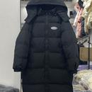 韩版 加厚羽绒服中长款 宽松连帽百搭秋冬加棉外套 300斤服装 加大码