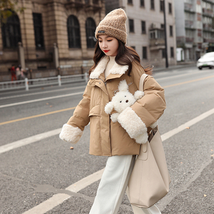 女童2026新款冬季大童羽绒服洋气冬装儿童加厚保暖时髦白鸭绒外套