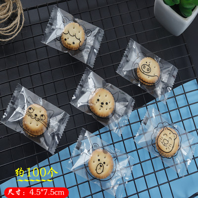 网红奶枣包装袋雪花酥牛扎饼干包装袋纽扣饼干机封袋烘焙手提盒