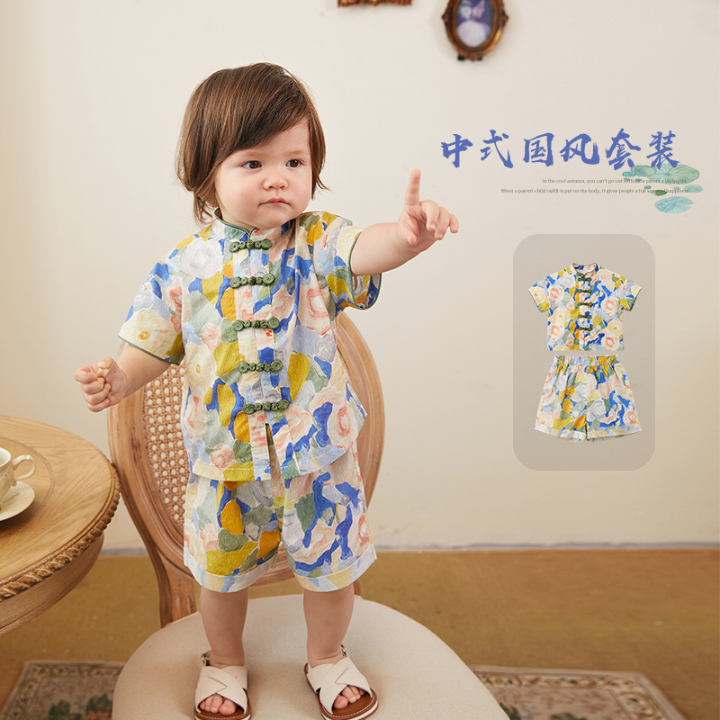 新中式手工盘扣国风套装