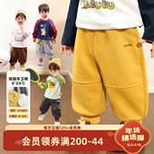 婴儿超好看长裤 小O爸男婴童 子双版 本加绒运动卫裤 宝宝秋季 裤