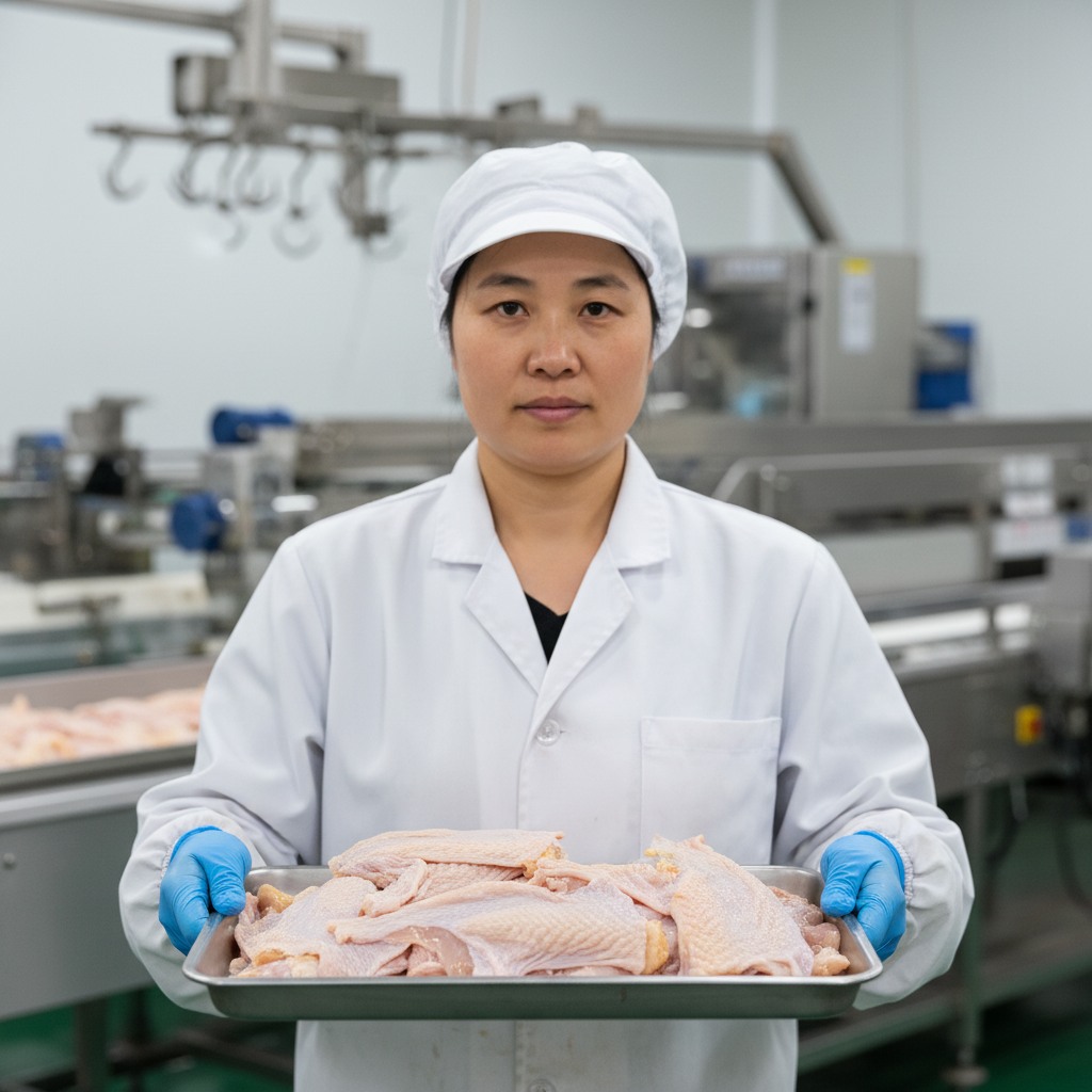冷冻新鲜鸡皮鸡胸皮生鸡皮40斤/包烧烤可串鸡皮串苏浙沪皖包邮