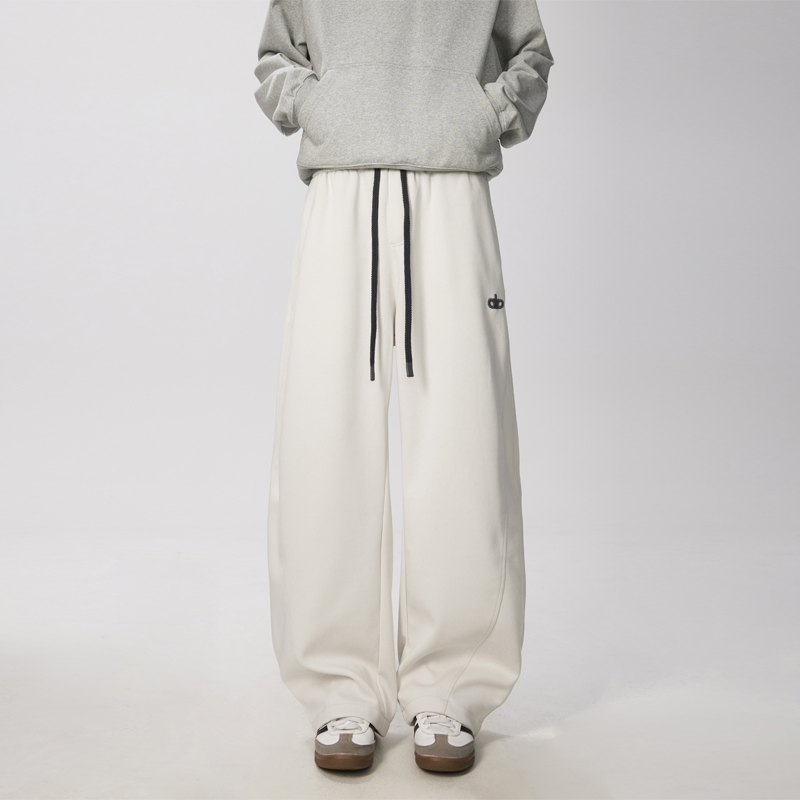 抖音直播秋冬新款刺绣字母百搭宽松休闲卫裤511A-K07-P55控78，男装休闲裤，电商基地B273-1