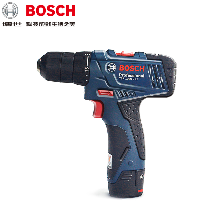 博世锂电充电钻TSR1080-2-LI GSR120锂电手电钻电动螺丝刀起子机
