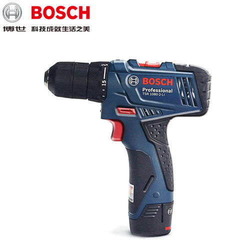 博世锂电充电钻TSR1080-2-LI GSR120锂电手电钻电动螺丝刀起子机