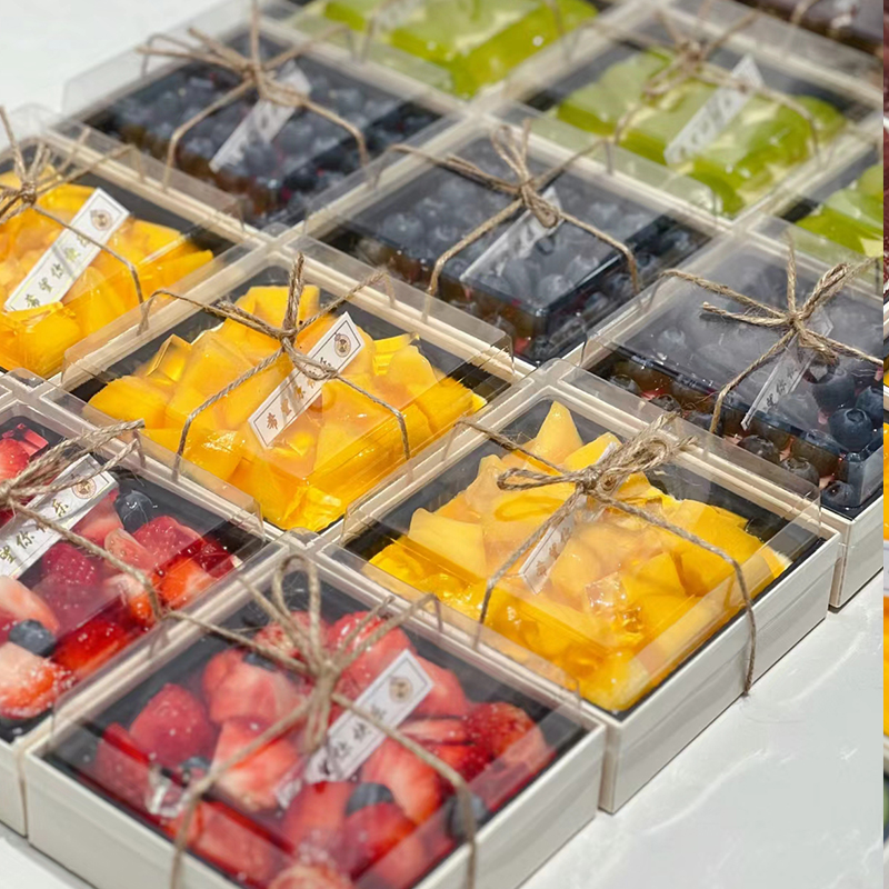 提拉米苏木质包装盒网红一次性草莓千层水果蛋糕甜品打包盒子专用