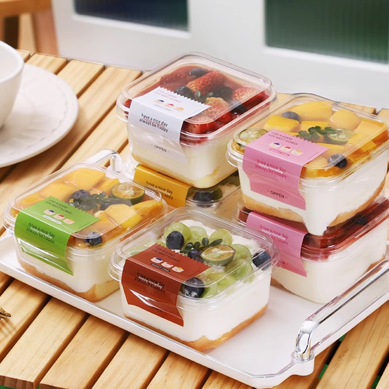 一次性透明甜品打包慕斯蛋糕盒