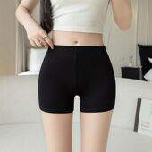 女夏季 平角裤 防走光外穿打底裤 莫代尔黑色安全裤 大码 短裤 保险裤