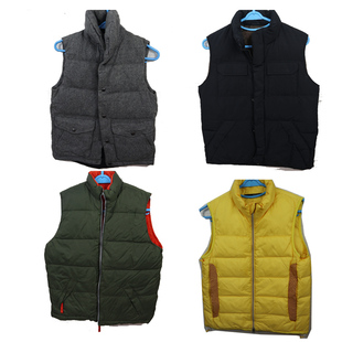 羽绒马甲连帽冬季加厚保暖多色可以选 黄色 黑色 灰色