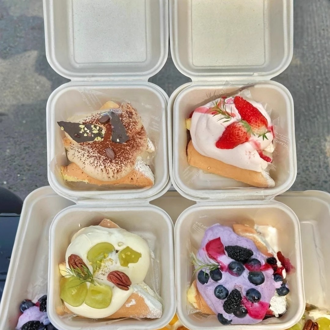瑞文烘焙食品包装网红奶油芝士奶角包包装盒西点蛋糕便当打包盒子