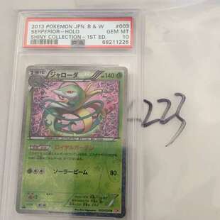 适用宝可梦 PTCG  君主蛇 PSA10分  003/020议价