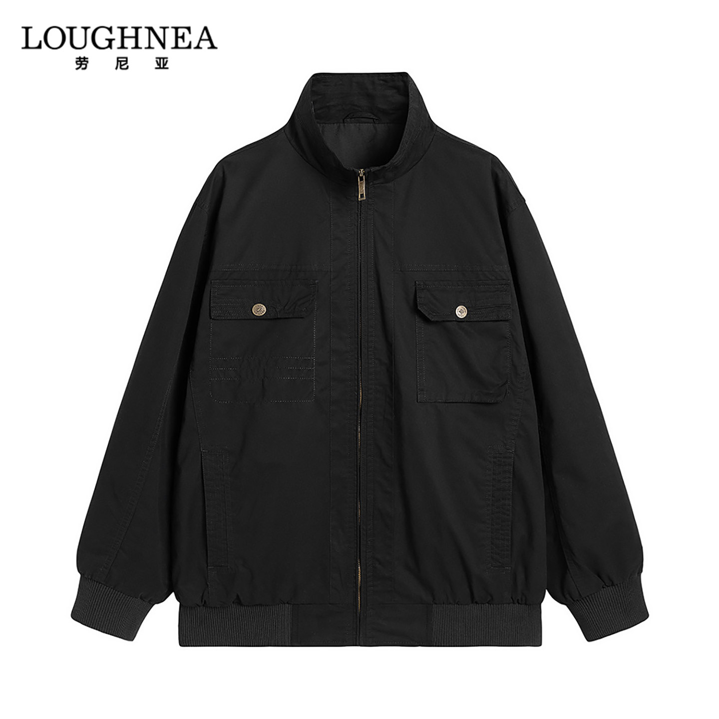 LOUGHNEA高端美式工装夹克外套男2026春秋薄款立领户外高街茄克衫
