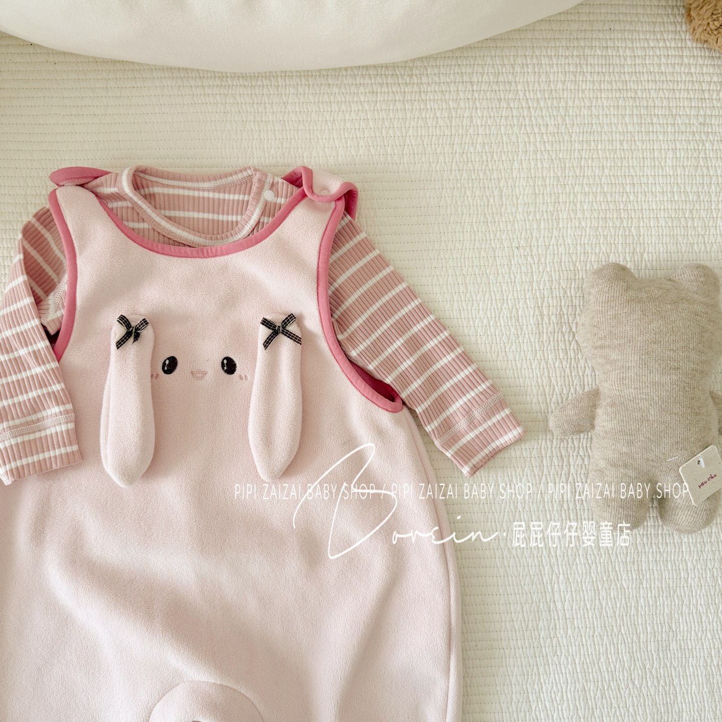 秋冬男女宝宝可爱风外出背带裤