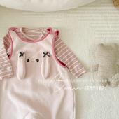 外出连身爬服 婴幼儿超萌背带裤 2025秋冬韩版 男女宝宝摇粒绒连体裤