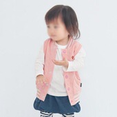 出口日本男女童纯棉坎肩千趣春秋宝宝马甲儿童空气棉运动外搭