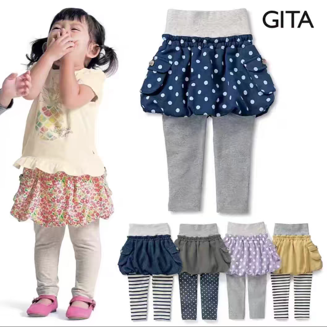 日系童装春秋新款女童纯棉假两件打底裙裤宝宝薄款弹力女童长裤裙,童装/婴儿装/亲子装,裤子,淘宝优惠券,粉丝福利购,淘宝优惠卷