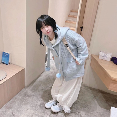 花苞裤日系背带裤宽松阔腿裤