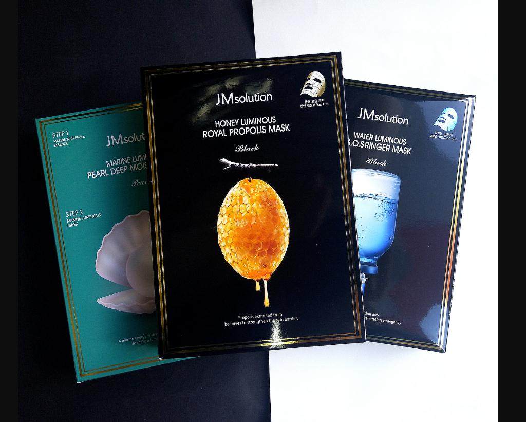 咪韩国jmsolution水光蜂蜜蚕丝面膜jm珍珠三部曲补水保湿