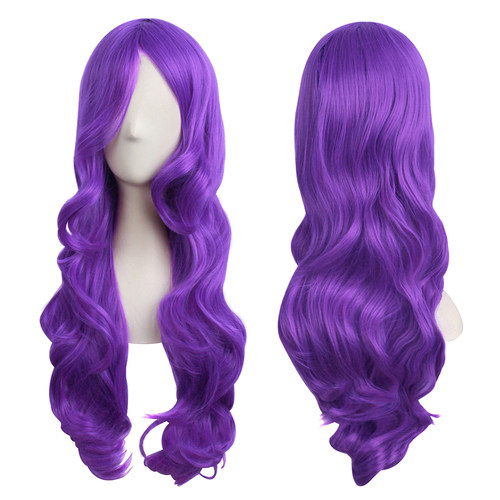 潼漫高温丝长卷发60cmcos假发