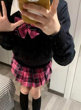 津御中/小杏中/小玫jk格裙同格小物平角羽根领结dk免打领带配饰