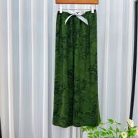 睡裤女夏季纯棉绸薄款绸缎睡衣女可爱家居裤卡通可外穿宽松阔腿裤 thumbnail 6