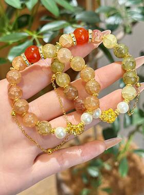 2025新款中式女款莲花古风超仙手链ins高颜值爆款闺蜜马面裙手链