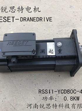 REESET锐思特三合一电机RSSII-YCD80C-4 0.8KW天车行车一体式电机