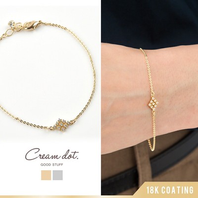 日本甜蜜约会镀金宝石时尚手链女