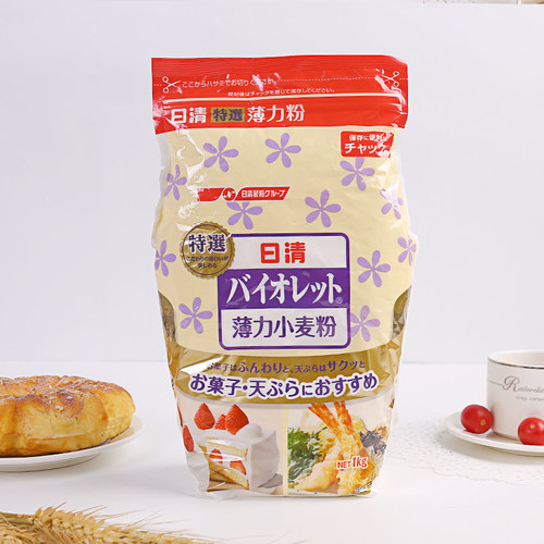 现货日本日清低筋面粉紫罗兰特选薄力粉小麦粉蛋糕粉辅食无添加