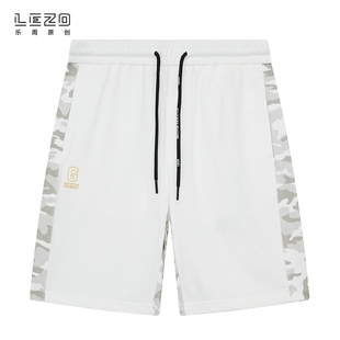 休闲 短裤 男士 LEZO乐周原创2023夏季 白色 针织五分裤 923217175