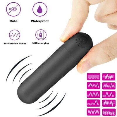 USB Charge Mini Powerful Bullet Vibrator Women Clitoral Stim