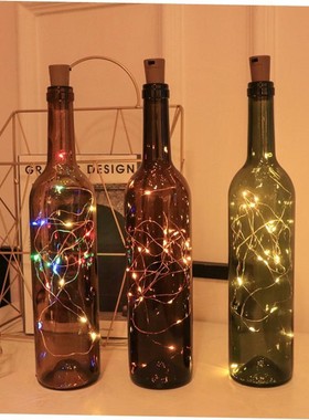 1m 2m 3m Copper Wire LED String Lights Christmas Decorations