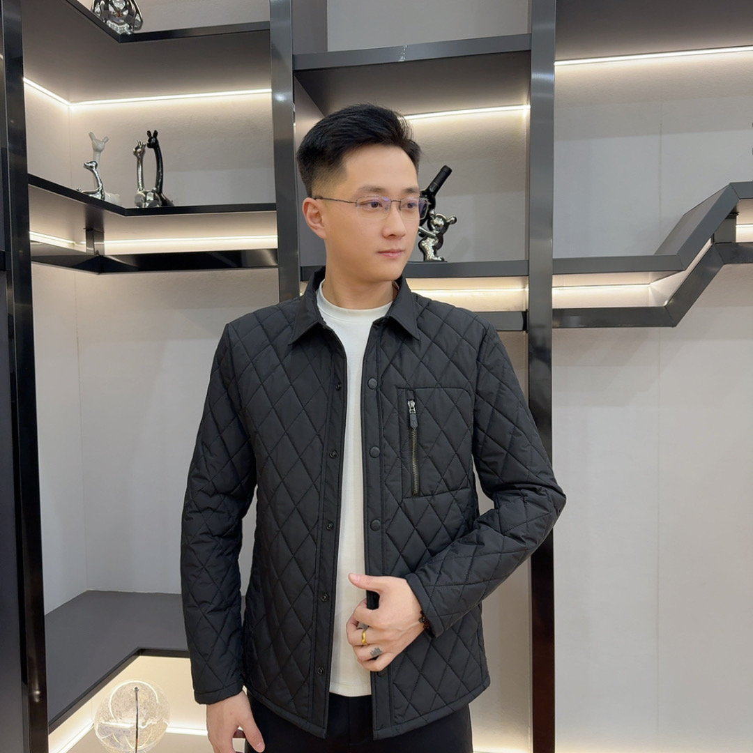 2025冬季新款男士翻领加厚保暖棉衣外套时尚百搭运动夹克25336