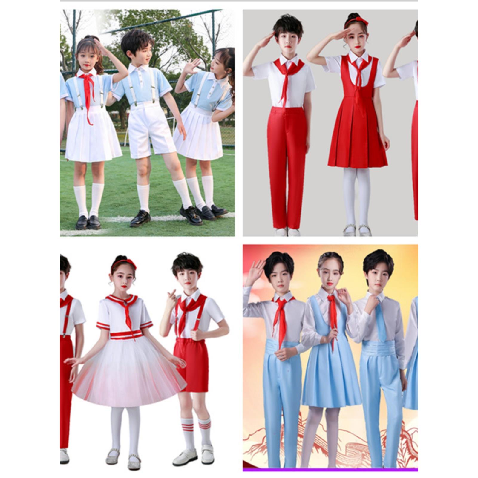 中小学生儿童红领巾表演服装合唱团诗歌青年武师舞蹈现场朗诵表演