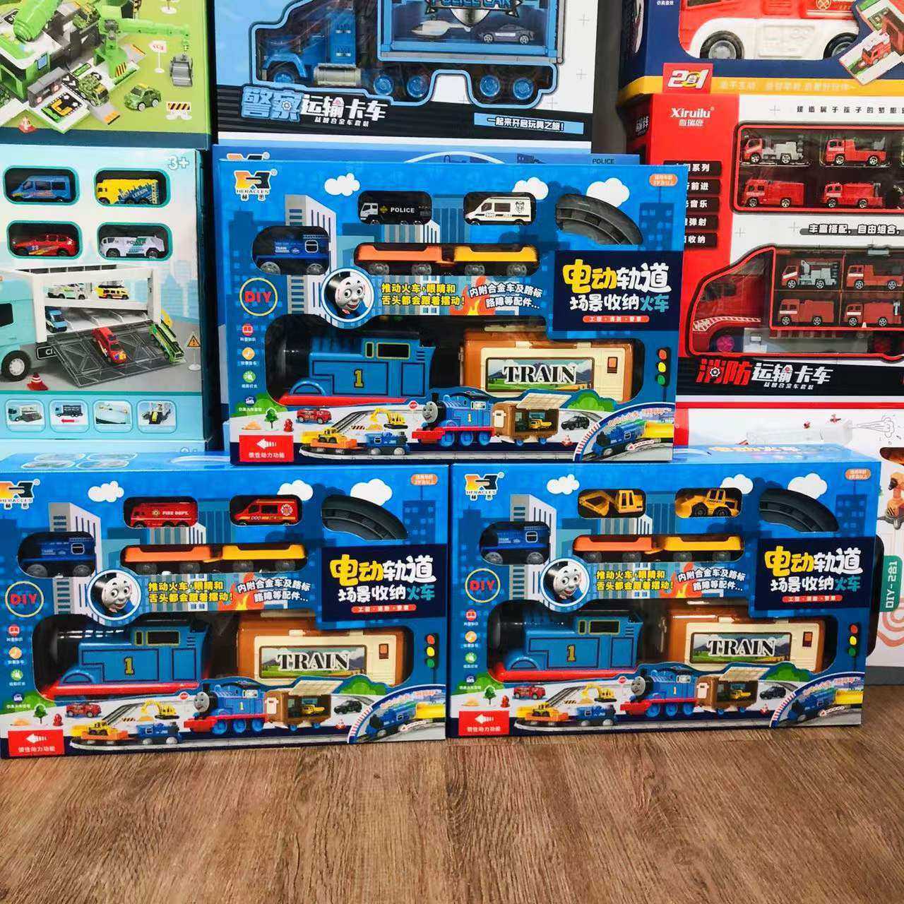 赫思电动轨道托马撕小火车场景收纳儿童益智早教玩具培训机构,玩具/童车/益智/积木/模型,电动/遥控轨道,淘宝优惠券,粉丝福利购,淘宝优惠卷