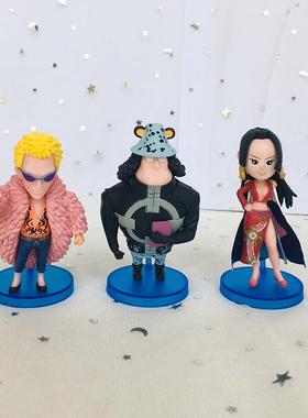 海贼王8款王下七武海手办动漫公仔女帝鹰眼模型车载蛋糕人偶摆件