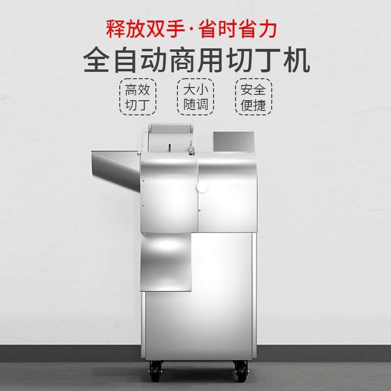 多功能商用全自动切丁机食堂快餐肉类切丁机果蔬立方体切割机设备,清洗/食品/商业设备,果蔬加工设备,淘宝优惠券,粉丝福利购,淘宝优惠卷