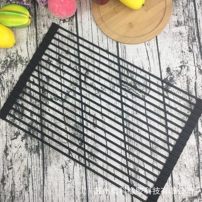 硅胶沥水架 硅胶内包不锈钢沥水器Silicone Dish Scrubber 沥水垫