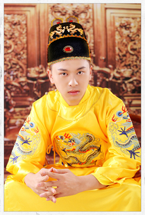 明朝古装服装男皇上衣服汉朝龙袍古代皇帝服装汉服演出服秦始皇