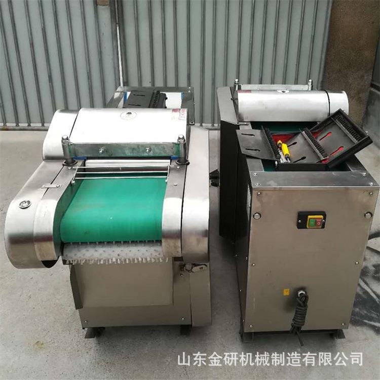 全自动电动艾草根茎切断机黄柏杜仲去皮切块机年糕花生糖切片机