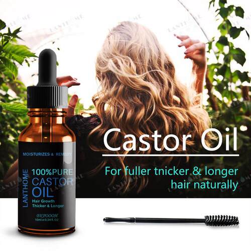 Castor Oil Hair Growth Essential Eyelash头发眉睫毛滋养液10ml