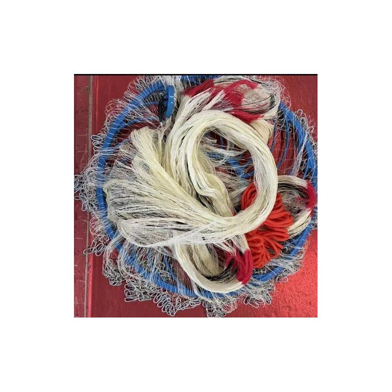 大力马飞盘撒网大力马线机织飞盘手抛网捕鱼网大力马渔网撒网油丝