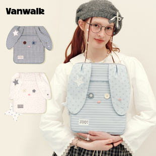 VANWALK手账屋 高颜值兔子13寸笔记本电脑包女iPad保护内胆平板包